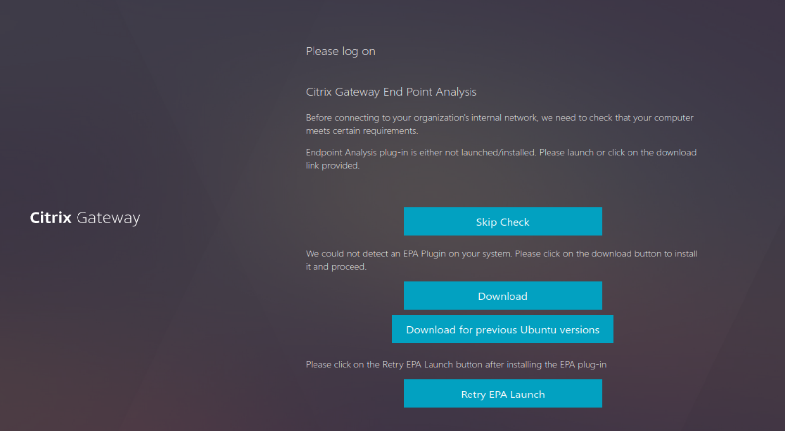 Citrix EPA client download