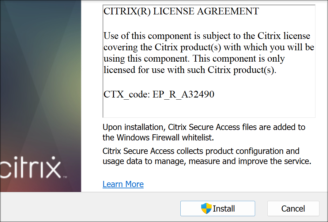 Citrix Secure Access client Windows download