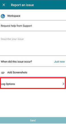 Log options