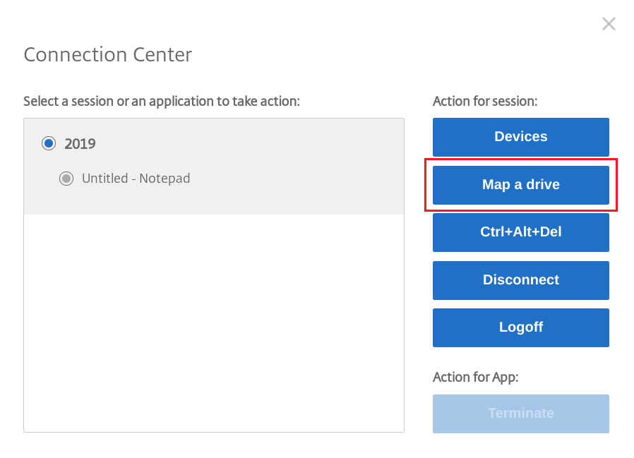 Connection center UI