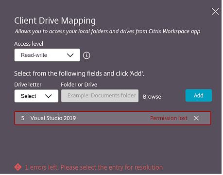 Remove mapping