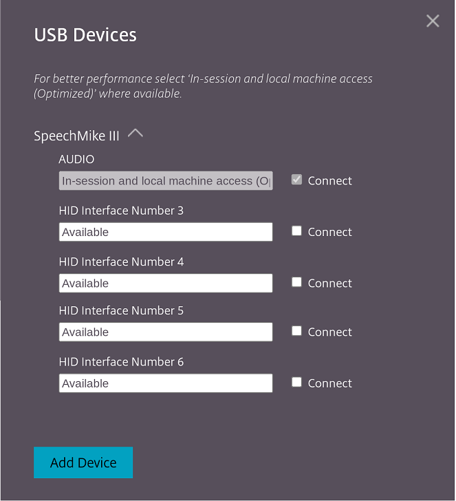 Interface numbers