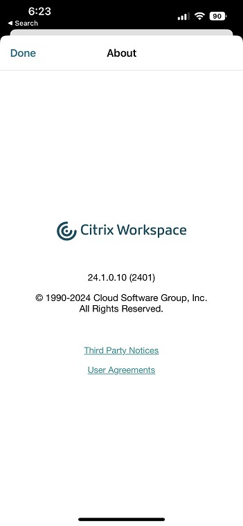 app version