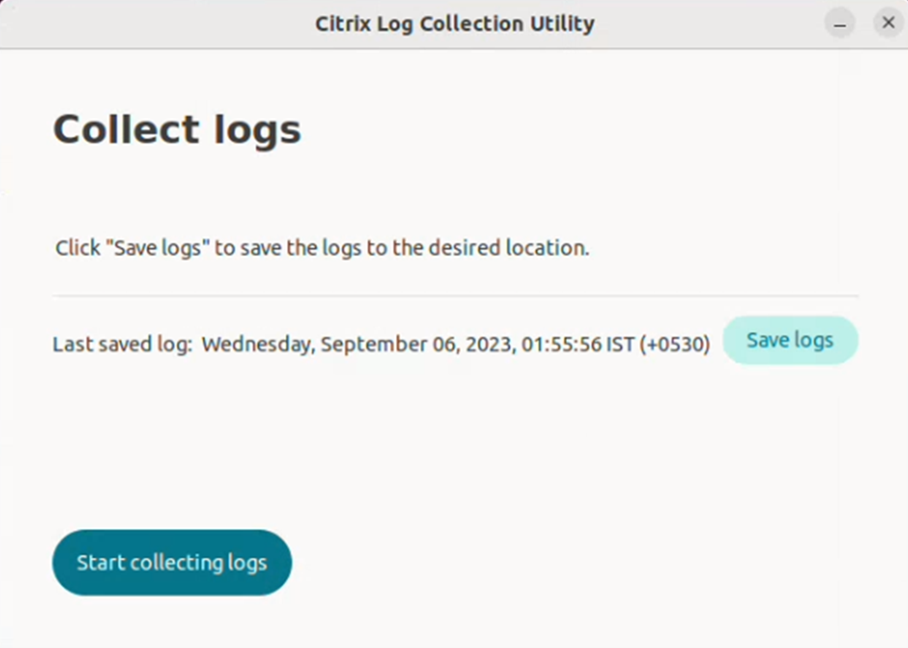 Save fresh logs