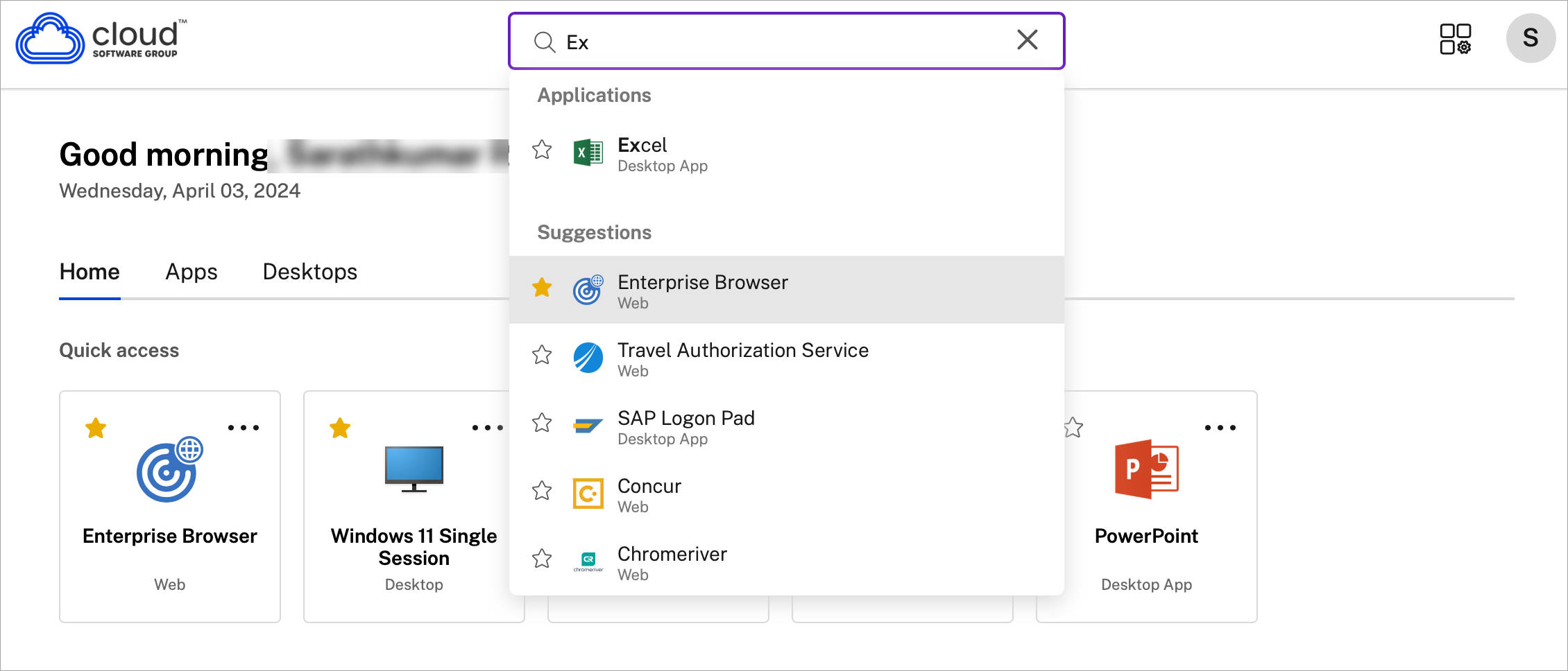 Search suggestion