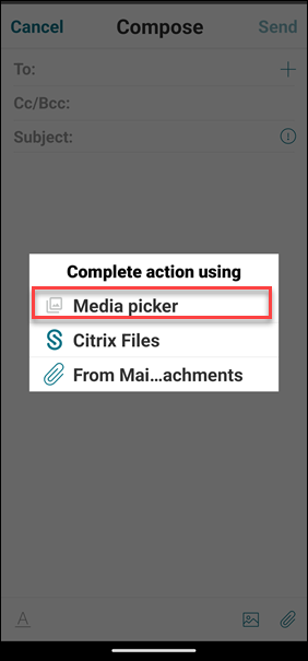 From Files Attachment on iOS