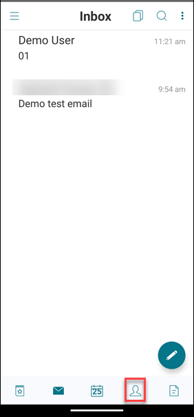Image of the contacts icon