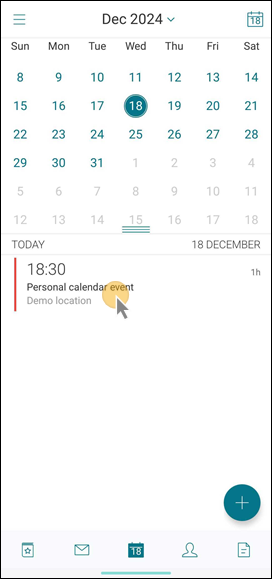 Image of calendar events