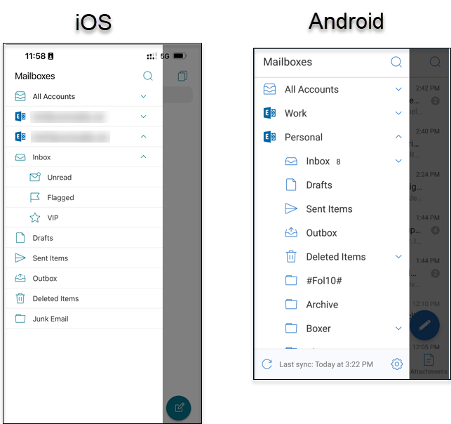 Image of subfolders