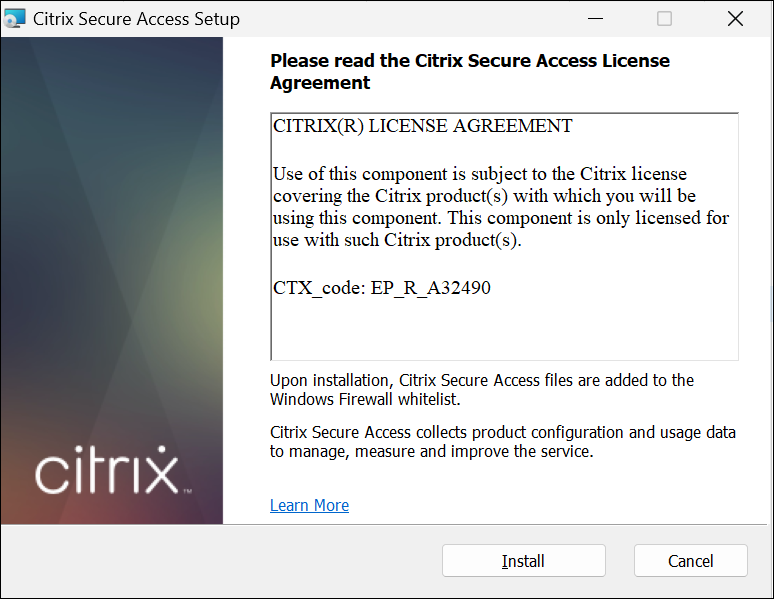 Citrix Secure Access client Windows download