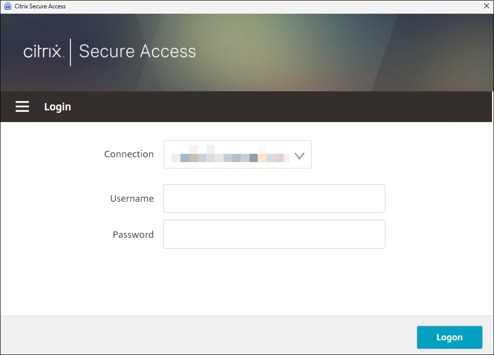 Citrix Secure Access client Login