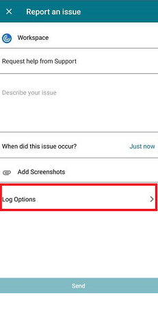 Log options (記錄檔選項)