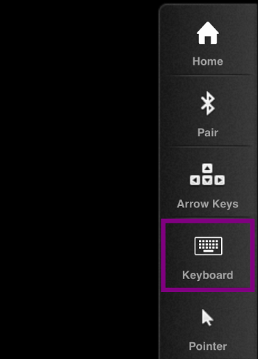Icona della tastiera della barra degli strumenti della sessione