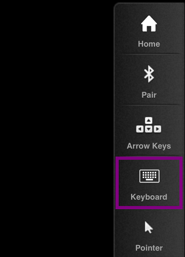 Session toolbar keyboard icon