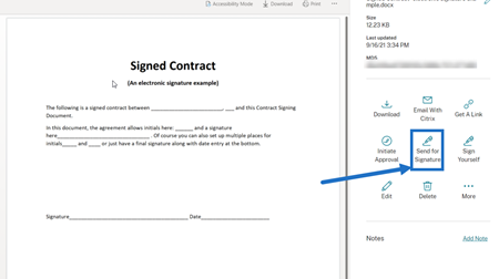 electronic signature contract