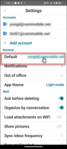 Image of Android Settings screen